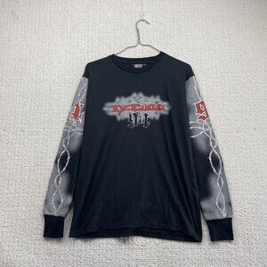 Y2K Roadster Tribal Metal merch Nu Metal / Hot Topic Long Sleeve Sz L Read